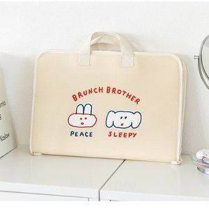 15 Laptop Macbook Bags with Handle Cream